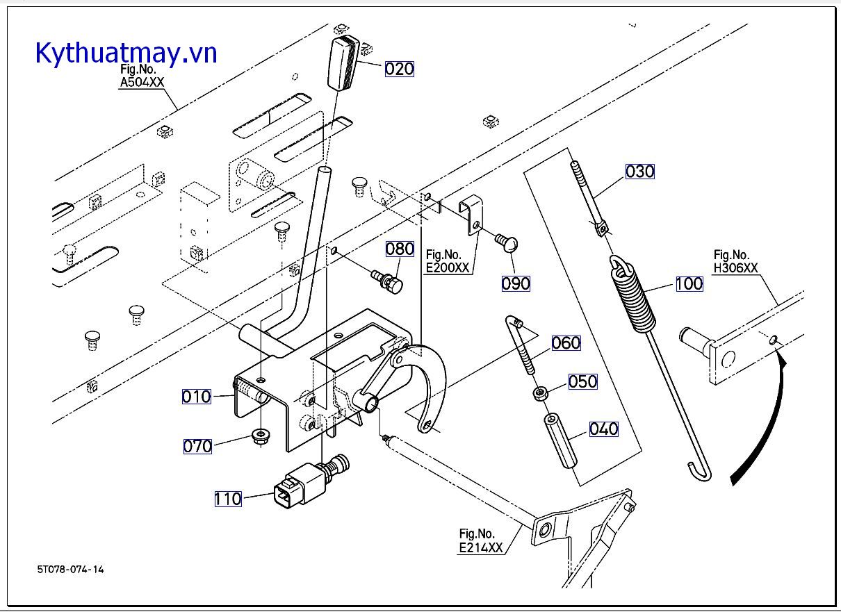 Cần điều khiển ly hợp đập